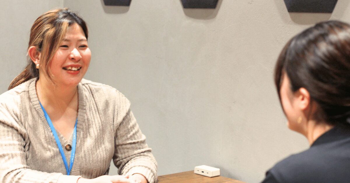 人材開発メンバーとの面談風景の画像